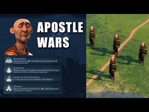 Civ 6 Religion | Strategy Guide - How to win Religion victory with Apostles?