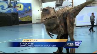 Baby T-Rex visits Brookfield school