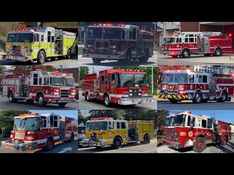 Fire Trucks Responding Compilation - Best of 2022
