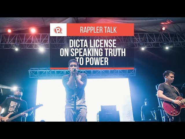 Rappler Talk: Dicta License on speaking truth to power
