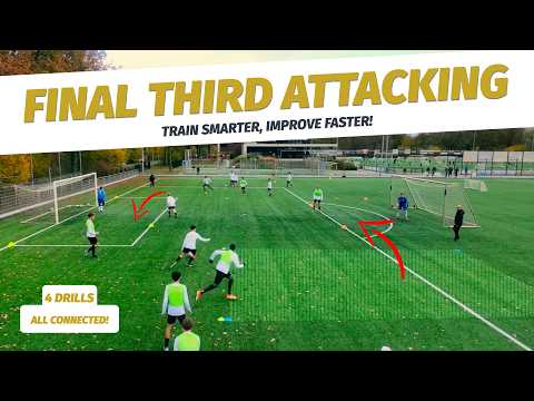 How to Train Final Third Attacking | Striker Movement- Creating Space & Finishing- Pro Coach Session