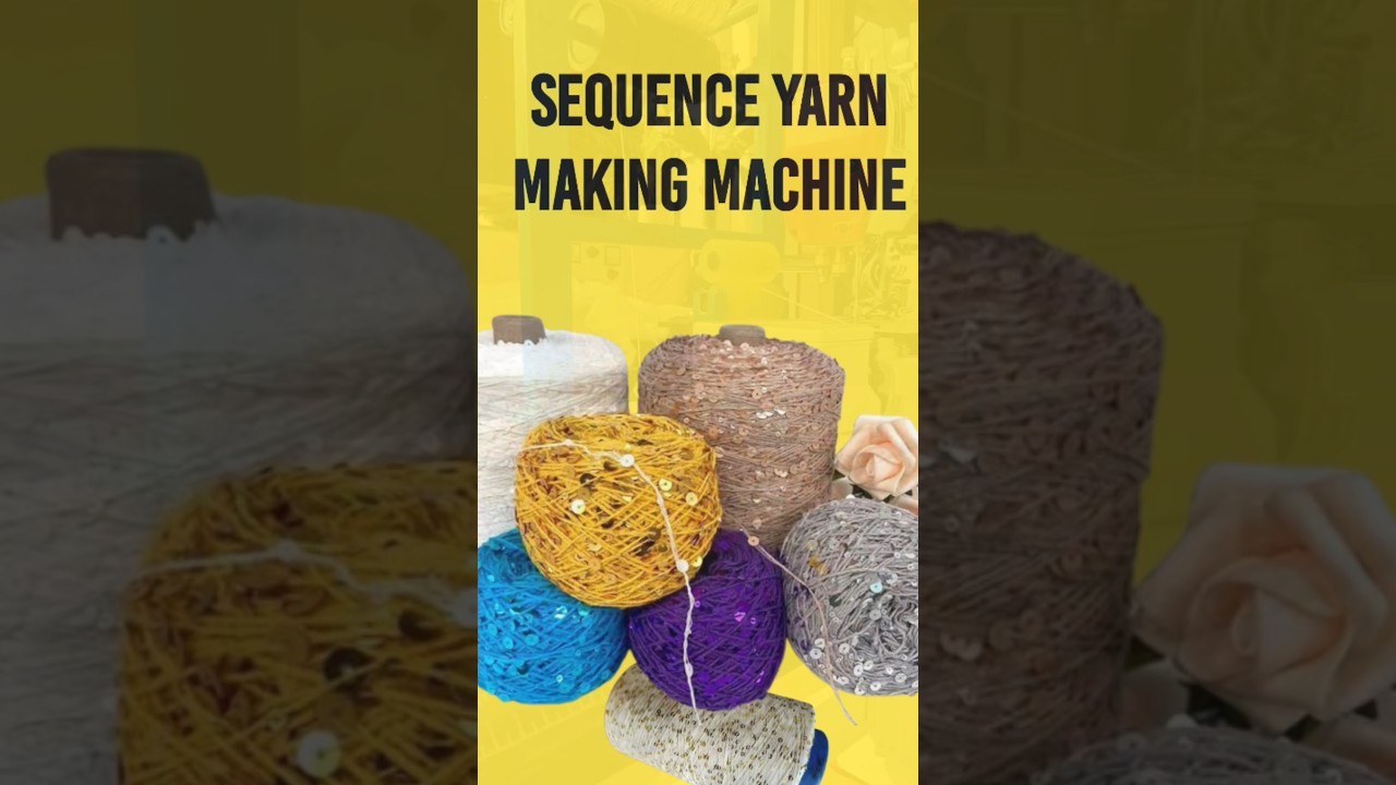 sequin yarn making machine#sequence attachment #yarn sewing machine