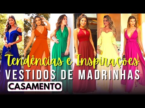 MODELOS DE VESTIDOS DE MADRINHAS: TENDÊNCIAS - Tipos e Cores de Vestidos para Casamento | ÉVORA