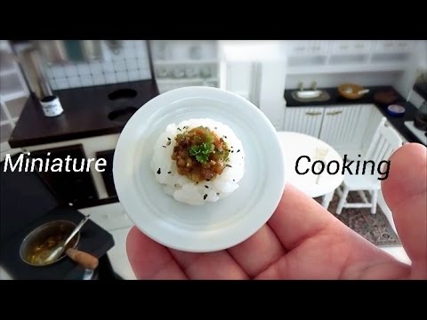 Miniature Food #24-ミニチュア料理『ドライカレー-Dry curry-』 Miniature Cooking show ミニチュアクッキング 미니 요리 Video