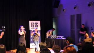 Neda Boin performing  &amp; Lloyd on the Beat Rhymes &amp; Beats finale 2014