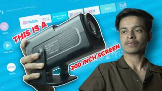 This is a 200 Inch TV under  Rs 1X,000? | HY320 Budget Screen Projector Unboxing and Review