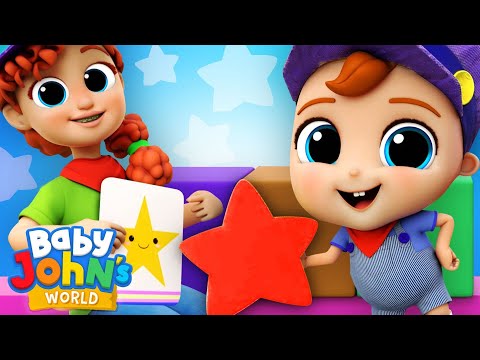 Construction Site Shapes And Colors | Playtime Songs & Nursery Rhymes by Baby John’s World