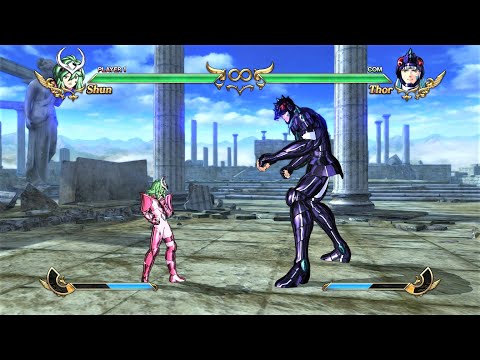 Andromeda Shun vs Phecda Thor (Hardest AI) - Saint Seiya: Soldiers' Soul