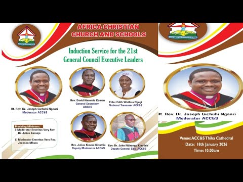 ACC&S Induction Service for the 21st General Council Executive Leaders