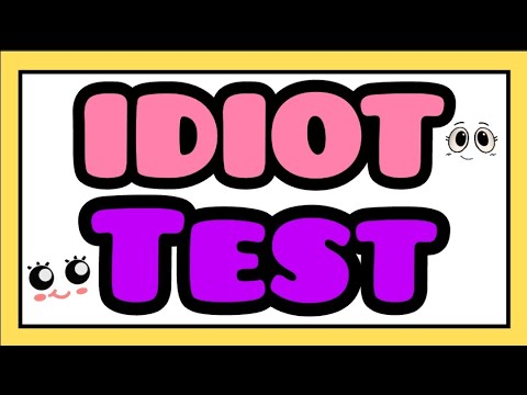 Idiot Test - 90% fail  | Idiot Quiz | Intelligence Test | Intelligence Quiz | IDIOT Riddles