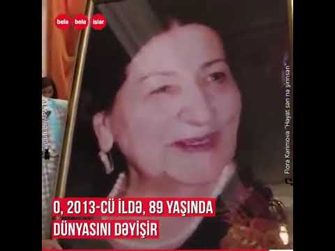 Oğlu ilə eyni ayda vəfat edən Şəfiqə Axundova....