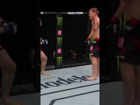 Marcin Prachnio walks into Sam Alvey's right hook, recovers and walks into the same right hook again