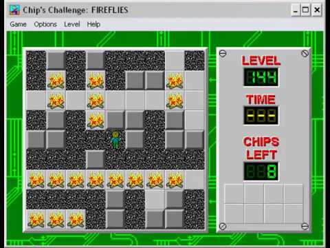 Chips Challenge - 53 - Ooops! Don't step in the fire without fire boots!