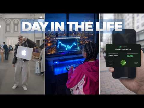 Day In The Life of a 20 Year Old Trader | 2.8K Payout Recieved