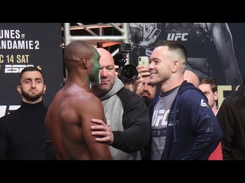 Kamaru Usman vs. Colby Covington Face Off | UFC 245 Ceremonial Weigh-Ins