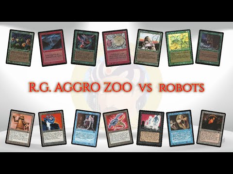 OLD SCHOOL MTG CHANNEL - LIGA CATALANA OLD SCHOOL - RG AGGRO ZOO vs ROBOTS