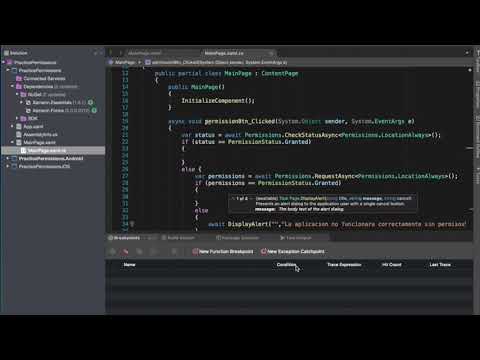 Permisos en Xamarin Forms Permissions