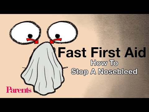 How to Stop a Nosebleed | Fast First Aid | Parents