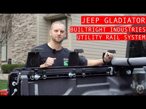 Jeep Gladiator Cargo Rails: BuiltRight Industries Utility Rail System Review