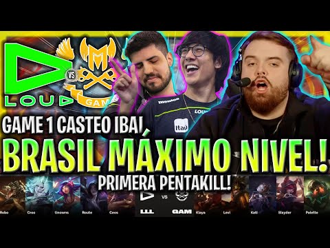 IBAI CASTEA LA PRIMERA PENTAKILL DE WORLDS! ÉPICO! 😱 LOUD vs GAM Game 1 WORLDS PLAY IN 2023 ESPAÑOL