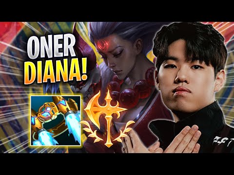 ONER IS SO GOOD WITH DIANA! - T1 Oner Plays Diana JUNGLE vs Vi! | Season 2023