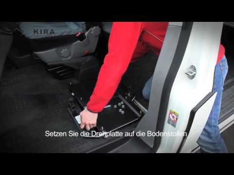 Kiravans Double passenger seat swivel for VW T5 (German)