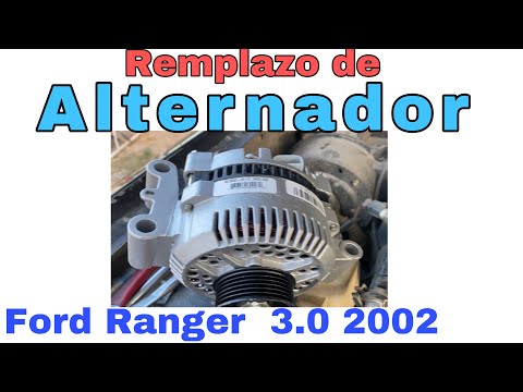 INSTALACIÓN DE ALTERNADOR FORD RANGER EDGE 3.0 2002 / COMO CAMBIAR ALTERNADOR DE FORD RANGER 2002