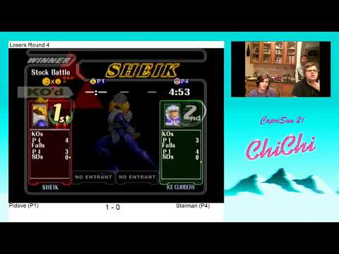 ChiChi's CapriSun 2 - Pidove (Sheik) Vs. Starman (Ice Climbers) - LR4 (Part 1)