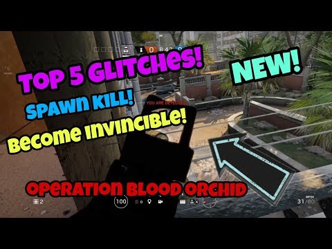 Rainbow six siege top 5 Glitches (NEW) operation blood orchid PS4/Xbox one October 2017 Video