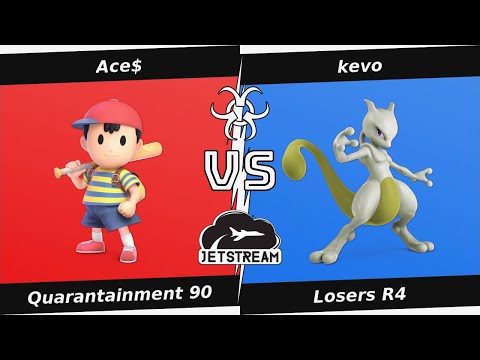 Quarantainment 90 Losers R4 - Ace$ (Ness) Vs kevo (Mewtwo) - SSBU