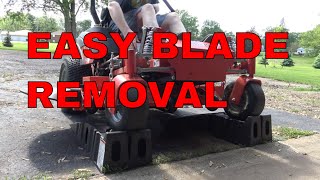 How To Easily Remove AND Sharpen Zero Turn Mower Blades
