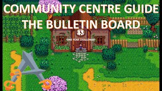 Stardew Valley Community Centre Guide Bulletin Board