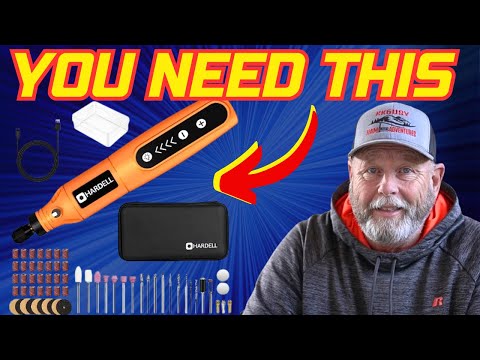 Tarlido Cordless Rotary Tool, 5-Speed Rotary Tool Kit, Continuous Use While Charging, Permanent Speed Memory, 2.0Ah Capacity, 18000RPM, 31 Accessories for Craft and DIY, Orange video review thumbnail