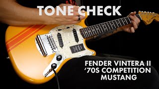 Video thumbnail for TONE CHECK: Fender Vintera II '70s Competition Mustang Demo | Cream City Music by Cream City Music