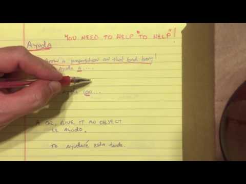 tl;dr Spanish  Using the Verb Ayudar