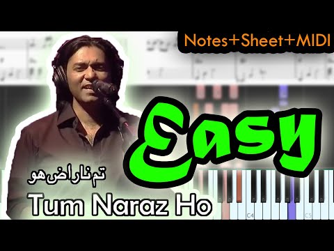 Coke Studio Pakistan 7 - Tum Naraz Ho - Notes+Sheet+MIDI - EASY Piano Tutorial