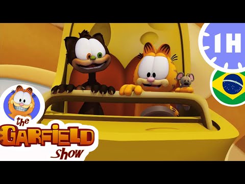 Garfield explore um mundo de queijo ! 🧀 - Episódio Completo HD