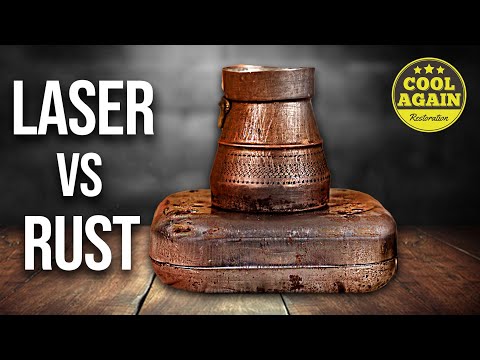 Rusty Small Electric Hot Plate from 1950 | Restoration & Laser Cleaning