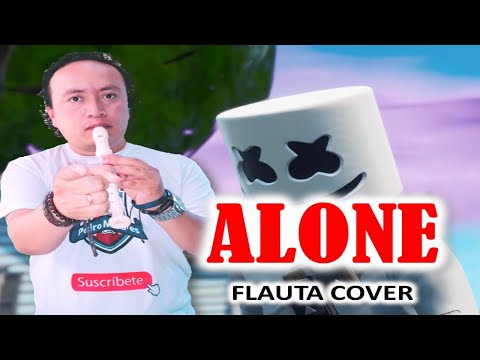 Marshmello - Alone (flauta dulce con notas)