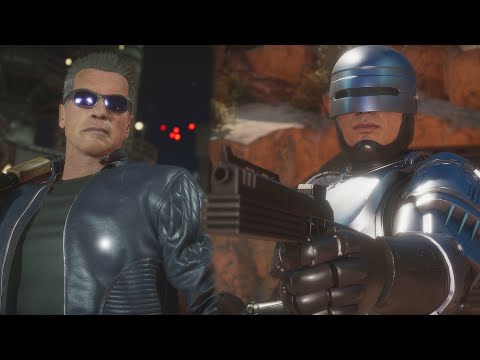 The Terminator Vs RoboCop | All Intro/Interaction Dialogues - Mortal Kombat 11