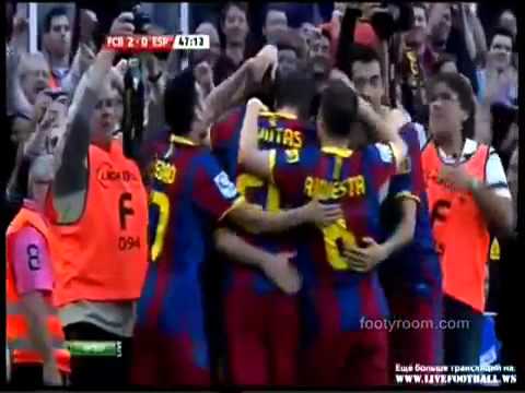 Barcelona vs Espanyol (2-0) - All Goals & Full Match Highlights 08/05/2011