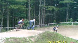 preview picture of video 'Woodland BMX -  -7/19/14 - R.I. State Qualifier -  moto 14 - 28-35 novice - total points'