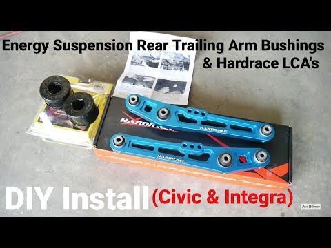 How to Install Energy Suspension Rear Trailing Arm Bushing | Project Civic Wagon Part 11