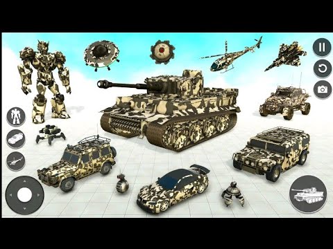 Army Tank  Robot Car Games Video 3d