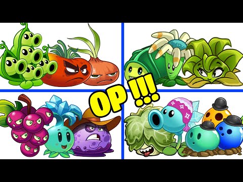 PvZ 2 4 Super Team Plants Vs Team Zombies Part 14 - Team So OP !!!