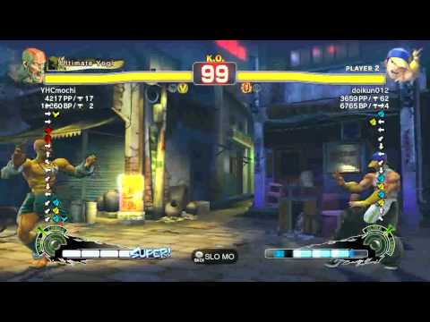 SSF4 AE Dhalsim (YHCmochi) vs Yun (doikun012) Xbox LIVE Japanese Ranking Match