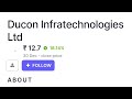 Ducon infratechnologies ltd / Ducon infra tech latest news