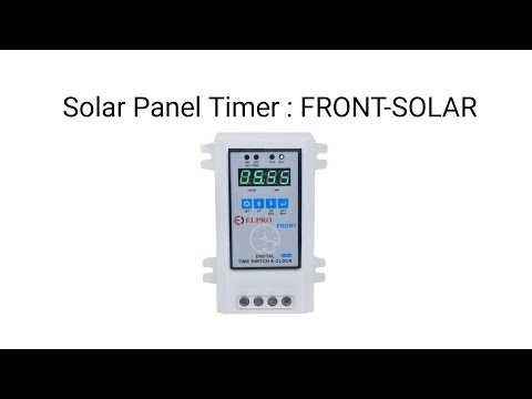 Solar Panel Cleaning System Timer Switch