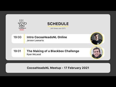 CocoaHeadsNL Online Meetup, 17 February 2021 thumbnail