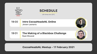 CocoaHeadsNL Online Meetup, 17 February 2021